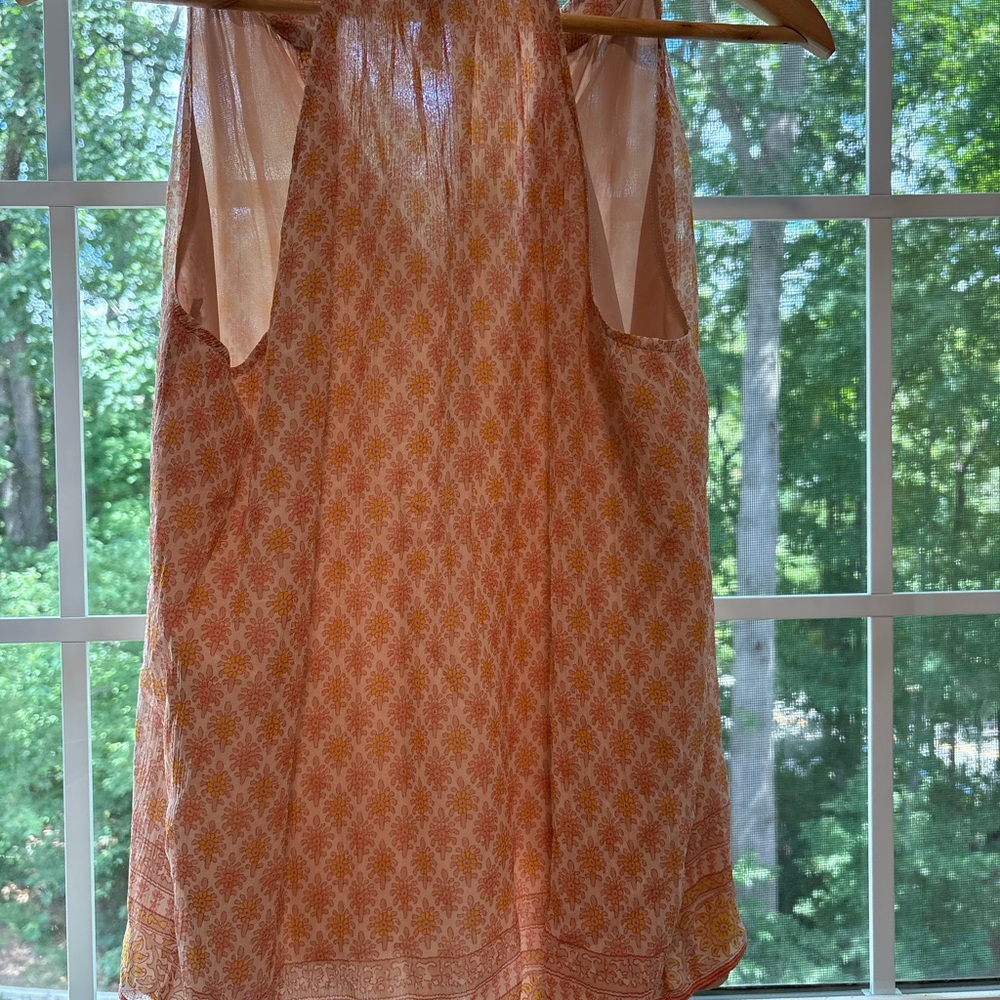 Joie Sleeveless V-Neck Printed Tank Top Size S - Picture 4 of 6